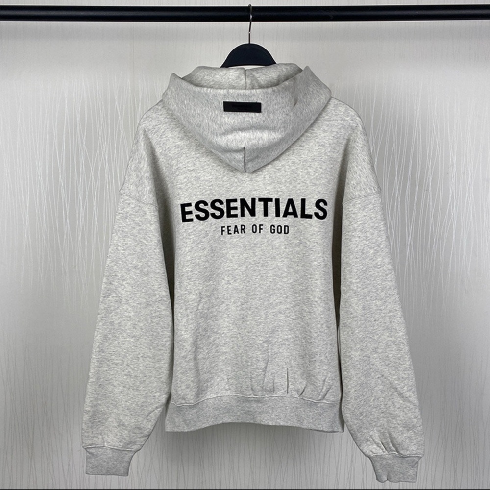 Essentials Fear of God Light Heather Grey Hoodie - Comes with Original Tags